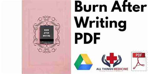 burn after writing pdf